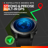 Zeblaze Stratos 3 Premium Smart Watch Ultra HD AMOLED Display Built-in GPS Hi-Fi Bluetooth Phone Calls Smartwatch