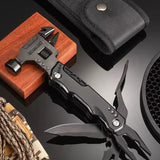 Multi Functional Wrench Hammer Combination Universal Folding Pliers EDC Tool Outdoor Camping Adjustable Wrench Combination Tools