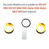 2PCS Algolaser ALML10 5W/10W 10mm Window Lens Laser Head Replacement for DIY KIT MINI 10W/ Alpha 2 10W