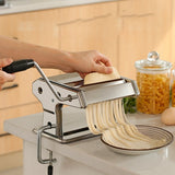 Manual Noodle Press Hand Crank Pasta Maker Rolg hine For Homemade Noodles Spaghetti Dough Making Tools