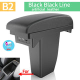 Peugeot 2008 Interior Center Storage Box with USB - Retrofit Car Accessory.