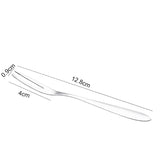 12 Pcs Dessert Forks,5.1 InchStainless Steel Mini Salad Fruit Tasting Forks tail Fork