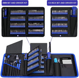 Precision Set 191-PCS Multi-Bit Screwdriver 1/4 Inch Nut Driver Home Improvement Tool Electronic Repair Kit