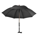 2-in-1 Rain Walking Rod Umbrella For Elderly
