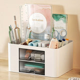 Pen organizer with 2 cones, multifunctional pencil holder, desktop bracket lighting CA, office supplies