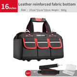 Upgrade 14/16 inch Electrician Bag High Density 1680D Oxford Waterproof Wear-Resistant Strong Tool Storage Toolkit