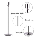 Candle Holders Set Of 3 Taper Candles, Decorative Candlestick Holder For Wedding, Dining, Party