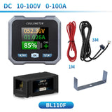 DC 10-100V 0-50A/100A/400A Tester Coulomb Counter Meter 0-5/10/40KW Capacity Indicator Ammeter Voltmeter Battery Monitor