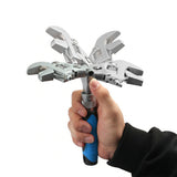5 In 1 Torque Wrench 10 Inch Adjustable Ratchet Wrench 180 Degree Folding Spanner Household Hand Tool Workshop Maintenance