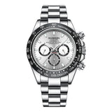 GUANQIN Brand Men New Luxury Mechanical Watches 100M Waterproof Stainless steel Luminous Watch For Men Sapphire Glass Week Clock