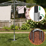 Beach Base, Stake with Design, Heavy Duty Metal Ground Grass Stands Patio Umbrella Holder Base