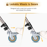 Professional Pro 3 Wheels Multi-function Studio Heavy Lighting Century C Stand Special Wheel Photography Accessories