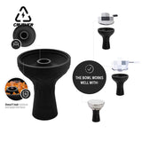 CRUSHER Arab One Hole Silicone Bowl Healthy Heat-resistant Bowls Complete Chicha Sheesha Cachimba Hookah Accessories