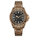 Men's Vintage Engraving Business Quartz Watch