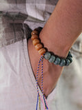 Natural Weathered Bodhi Seed  Root Bracelet