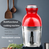1pc Electric Food Chopper, Multifunctional Garlic Masher, Hand-held Cooking Machine, Mini Meat Grinder,