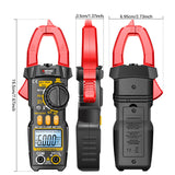 Clamp Meter 6000 Counts AC/DC Voltage 600A Current Multimeter Resistance Capacitance High Precision Tester Tool