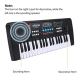 BIGFUN 37 Keys/49 Keys USB Organ Piano Digital Music Electronic Keyboard with Microphone Black
