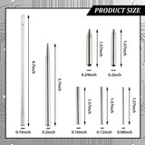 10 Pcs DIY Model Tool Sets Tab Edge Cylinder Cone Shape Bending Assist Tools For 3D Metal Jigsaw Puzzles Assembly
