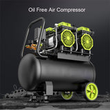 Small Industrial Oil-free Compressor Silent Woodworking High-Pressure Air Pump 220V 850W 1100W