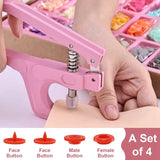T5 Plastic And With Snaps Pliers Set,Colorful Round,With Metal Snap Buttons For Clothes Sewing,Bibs