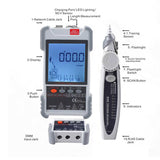 Network Cable Tester Kit Noise Free Digital Display Multifunction Wire Tracker for Industrial