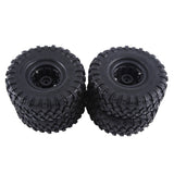 4Pcs 120Mm Metal 1.9Inch Beadlock Wheel Rim Rubber Tire Set For 1/10 RC Crawler Car Traxxas TRX4 RC4WD D90 Axial SCX10