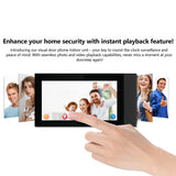 Tuya Wifi Intercom Door Phone Video Doorbell Camera 1080p With Fingerprint Rfid Number Password Unlock Motion Sensor