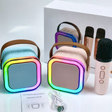 hine Sound Box 5.0 Pa Speaker System 2 Wireless Microphones Music Player Karaoke For All Saints' Day Party Supplies
