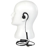 walkie talkie roll up headphones with K-head/M-head needle rotatable horn ear hooks for both left and right ears