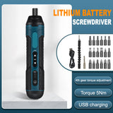 1300MAH Rechargeable Cordless Electric Screwdriver Set 3.6V Power Screwdrivers Drill 4 Torque Screw Driver Household Repair Tool