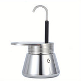 1pc Portable Stainless Steel Moka Pot for Travel and Outdoor Use - Perfect for Home and Camping