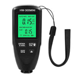 HW-300MINI Coating Thickness Gauge 0-2000UM Measuring Paint Tools Portable Car Coating Thickness Measurer Black