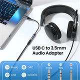 USB Type C To 3.5mm Aux Adapter Type-c 3.5 Jack Audio Earphone Cable Converter for Huawei P20 Samsung Galaxy S24 S23 Ultra