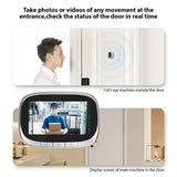 2.4GHz WiFi Doorbell Camera with 4.3-inch IPS Screen, Tuya App & PIR Movement Detection - 2024 Home Security Essential