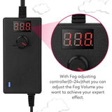 Mist Maker Fogger Water Fountain Pond Fog Atomizer Air Humidifier Haloween hine Black Us Plug
