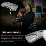 Intelligent Wireless BT Page Turner Pedal Compatible with iOS and Android Devices Phones Tablets Musical Instrument Accessory