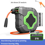 Automotive Irrigation Tube Drum Automatic Retractable Reel Dedicated Car Repair Air Hose Collector Pipe