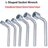 L-Shaped Socket Hexagonal Multi Wrench Key 7-shaped Elbow Sleeve Wrenches Hand Tools 7/8/10/12/13/14mm