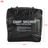 20L/40L Foldable Camp Shower Bag PVC Outdoor Shower Bag Portable Folding Water Bag Camping Shower Camping Hiking Travel Supplies
