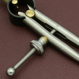 Professional Leather Spacing Gauge Stainless Steel Round Leg Handmade Leather Tool Scribing Gauge Effective Radius 0-75MM