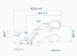 Desk Mouse Pad Wrist Support  Computer Hand Bracket