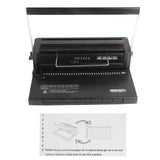 Binding Machine Spiral Coil Wire Binder 34 Square Holes Punching 12 Sheets 80g Bind 120 Sheets for A4 A5