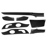 Car Decorative Panel Kit Dry Carbon Fiber Replacement for BENZ C205 C63 Coupe LHD 2019 2020 2021 Inner Door Cover Trim