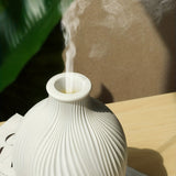 1pc Ultrasonic Aromatherapy Humidifier - Simple Style White Resin Machine for Home Decor and Room Humidification