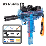 New Electric Soft Bullet Subhine UZI Model Shooting Toy Gun Pistol Outdoor Toys For Children Adults Best Gifts