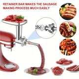 Metal Food Grinder Attachments For KitchenAid Stand Mixers,Meat Grinder, Sausage Stuffer, Burger Press Non-Stick Hamburger