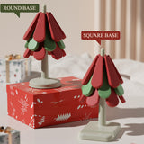 3pcs Tree Design Stand Wooden Trivets Decorative Anti Scald Heat Resistant Table Mat Coaster Wood Placemats Pot for Christmas