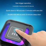 Ultrasonic Retainer Cleaner Dental Cleaning hine for Dentures Aligners Braces Mouth Guards Jewelry Portable