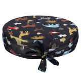 1Pc Round Kids Chair Increasing Cushion Animal Pattern Seat Booster for Children